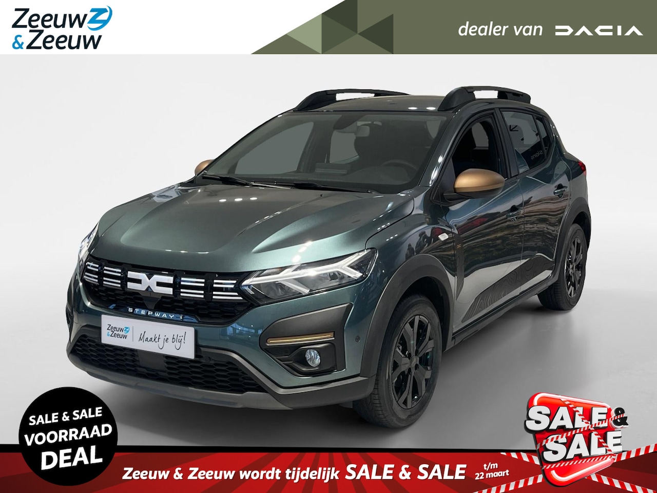 Dacia Sandero Stepway - ECO-G 100 Stepway Up&Go Extreme | UIT VOORRAAD LEVERBAAR OP = OP NU MET €1.000,- SALE & SA - AutoWereld.nl