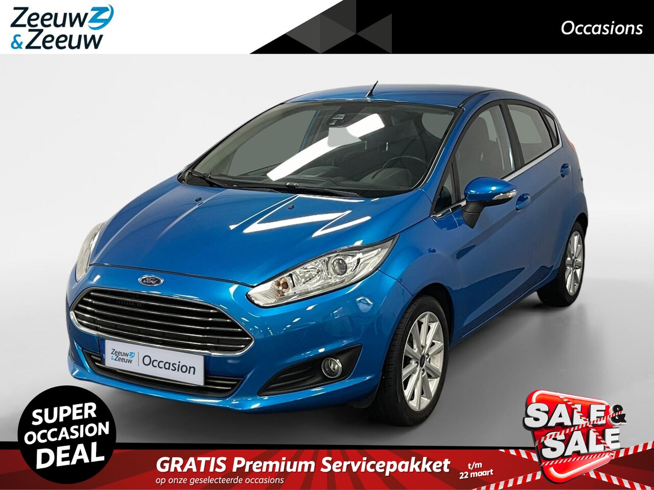 Ford Fiesta - 1.0 EcoBoost Titanium Airco clima lm velgen cruise controle parkeersensoren zeer mooie aut - AutoWereld.nl