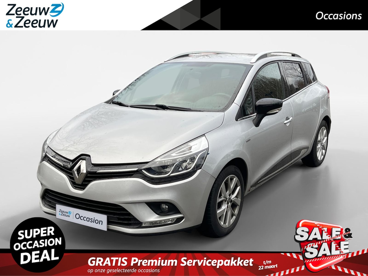 Renault Clio Estate - 0.9 TCe Limited NAVI AIRCO CRUISE CONTROLE LM VELGEN PARKEERSENSOREN ORGINEEL NEDERLANDSE - AutoWereld.nl