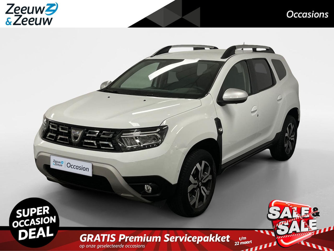 Dacia Duster - 1.3 TCe Prestige AUTOMAAT NAVI AIRCO CAMERA PARKEERSENSOREN CRUISE CONTROLE TREKHAAK APPLE - AutoWereld.nl