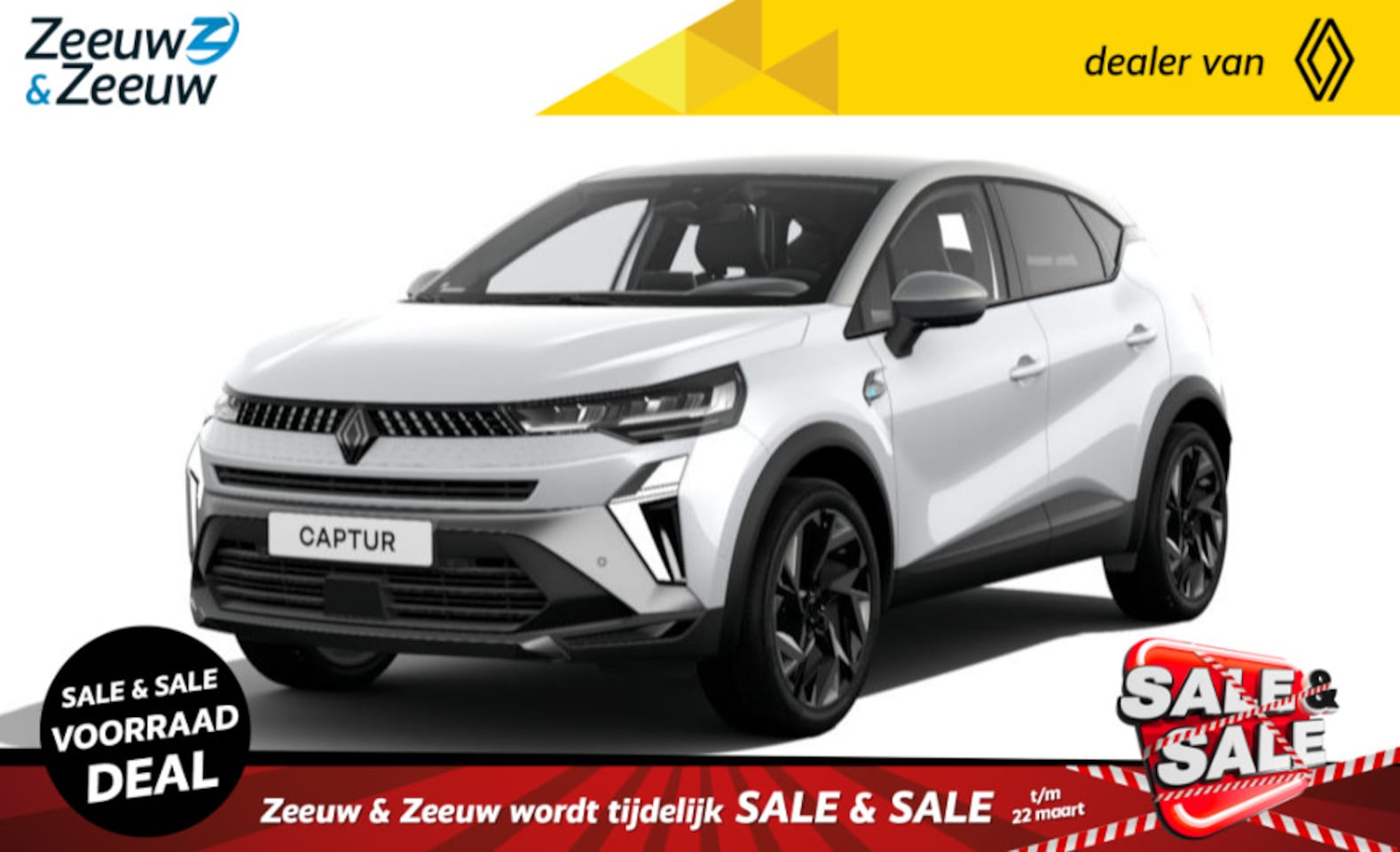 Renault Captur - 1.6 E-Tech Hybrid 145 esprit Alpine | UIT VOORRAAD LEVERBAAR OP = OP NU MET €3.000,- SALE - AutoWereld.nl