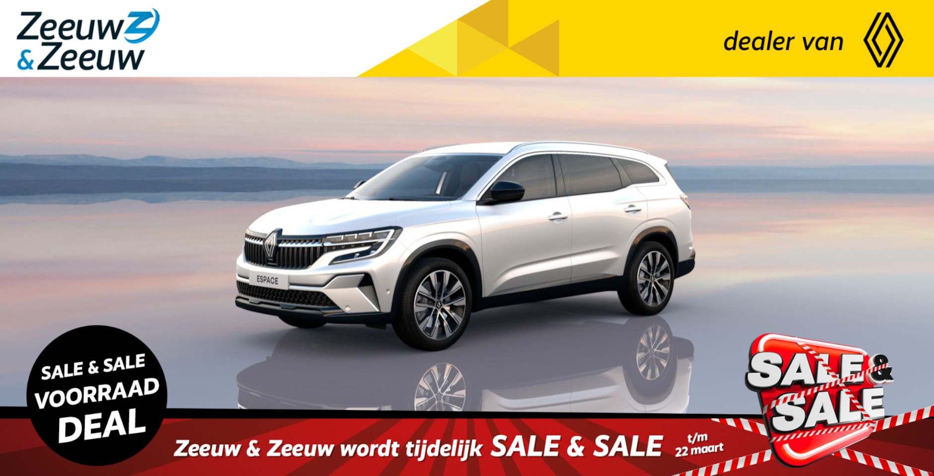 Renault Espace - E-Tech Hybrid 200 techno 5p. | Profiteer nu van €3000,- EXTRA Zeeuw & Zeeuw korting! | - AutoWereld.nl