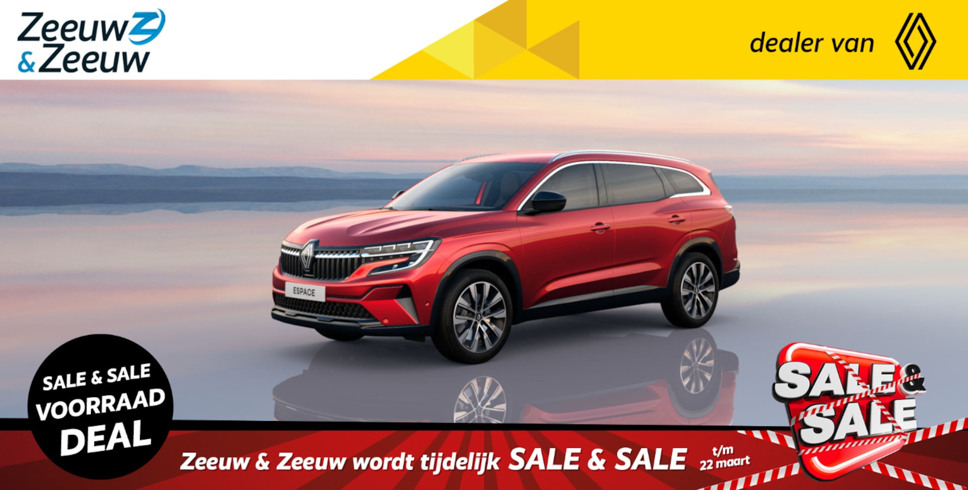 Renault Espace - E-Tech Hybrid 200 Techno | Profiteer nu van €3000,- EXTRA Zeeuw & Zeeuw korting! | - AutoWereld.nl