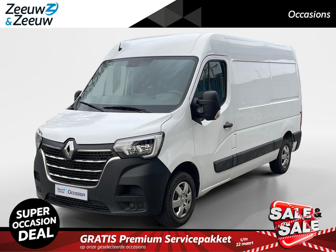 Renault Master - T33 2.3 dCi 135 L2H2 Work Edition NAVI AIRCO CAMERA PARKEERSENSOREN TREKHAAK CRUISE CONTRO - AutoWereld.nl