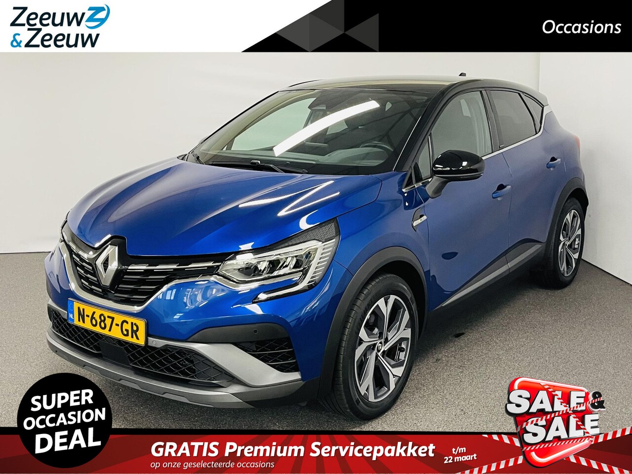 Renault Captur - 1.6 E-Tech Hybrid 145 R.S. Line SPORTIEVE AUTO / APPLE -EN ANDROID CARPLAY / TREKHAAK / AU - AutoWereld.nl