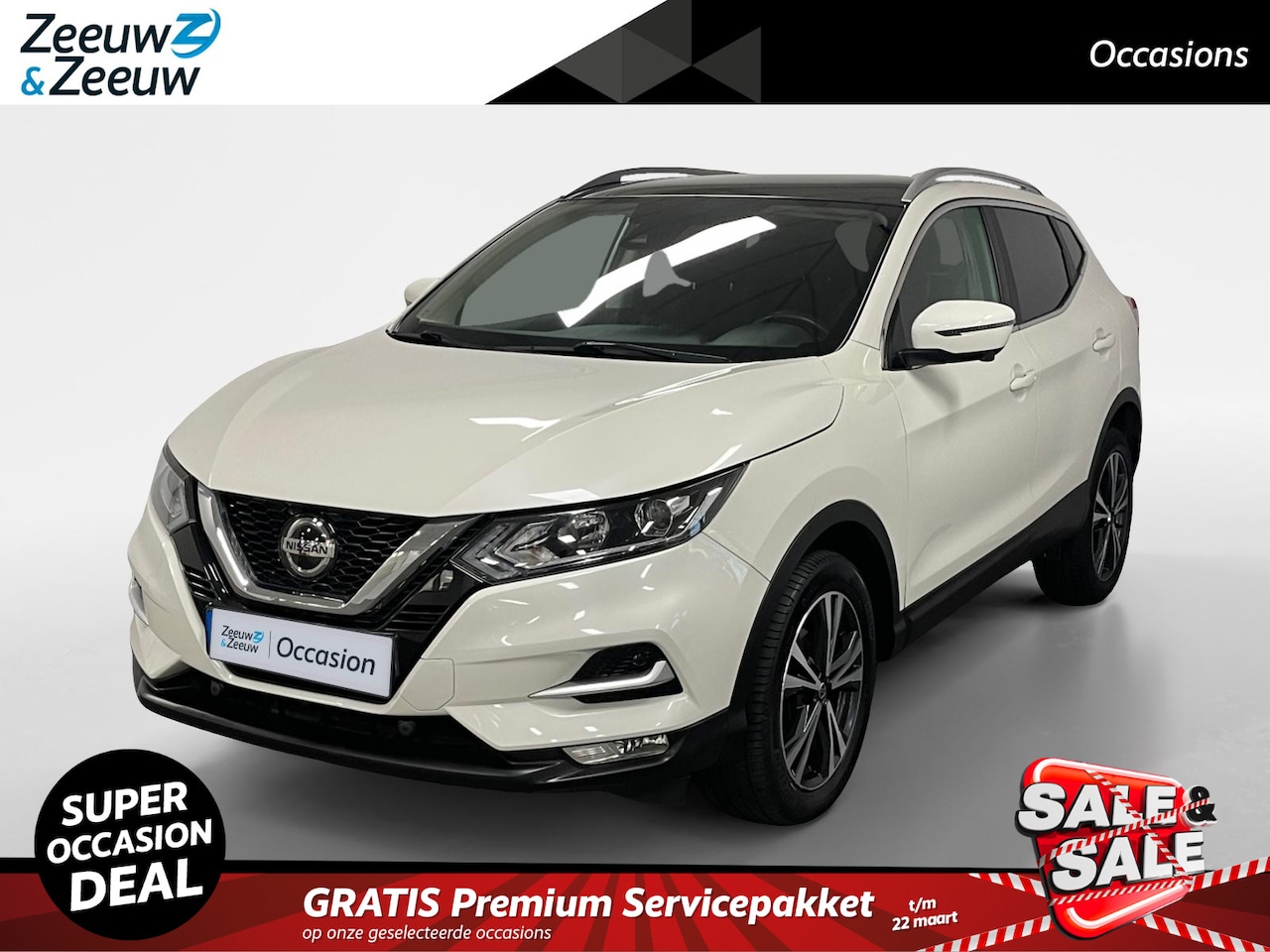 Nissan Qashqai - 1.3 DIG-T N-Connecta Navi airco camera parkeersensoren cruise cotnrole lm velgen panodak d - AutoWereld.nl