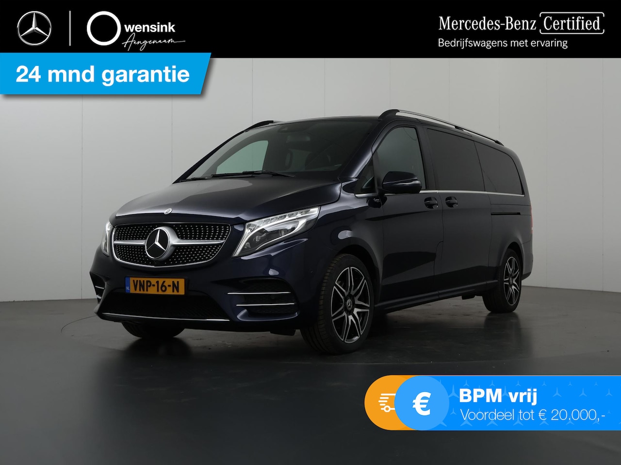 Mercedes-Benz V-klasse - 300d | XL L3 | DC | Avantgarde | AMG | Navigatie | Parkeercamera | Stoelverwarming | Cruis - AutoWereld.nl