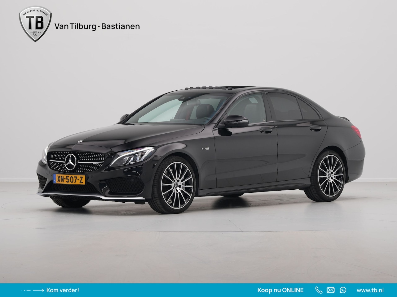 Mercedes-Benz C-klasse - AMG 43 4MATIC Schuifdak Camera Side Assist Stoelverwarming - AutoWereld.nl