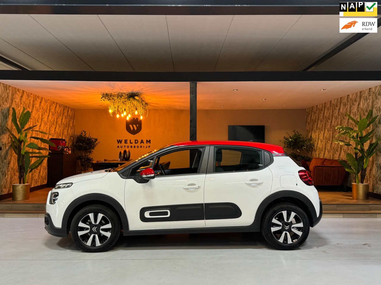 Citroën C3 - 1.2 PureTech Shine Garantie CarPlay Lane assist Parkeerhulp Cruise Navi AC Rijklaar - AutoWereld.nl