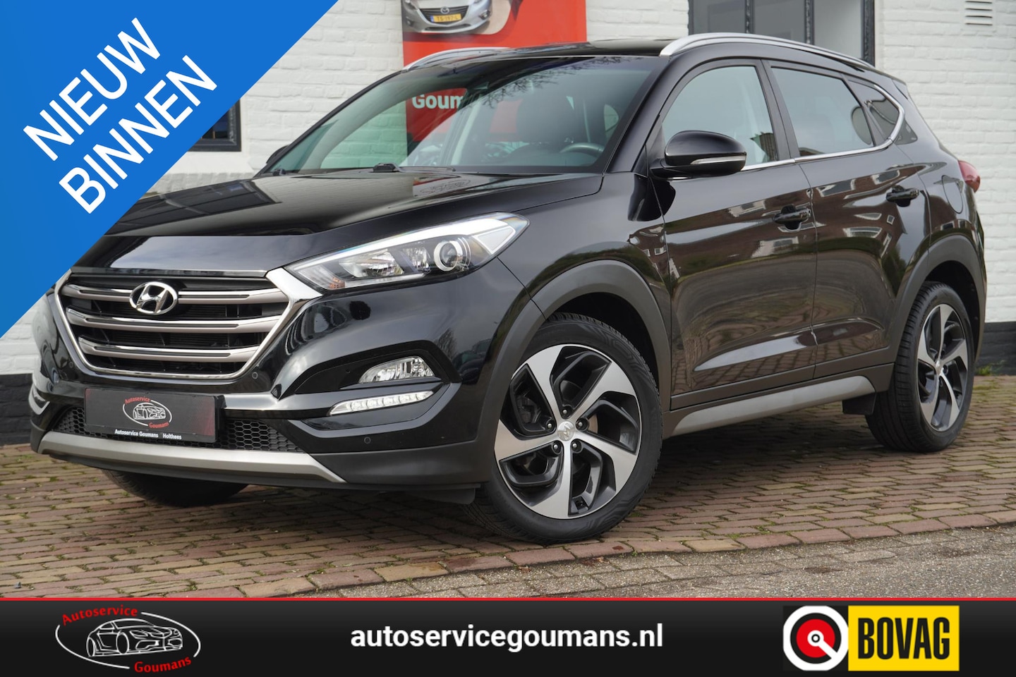 Hyundai Tucson - 1.6 T-GDi Premium 4WD Trekhaak Leer - AutoWereld.nl