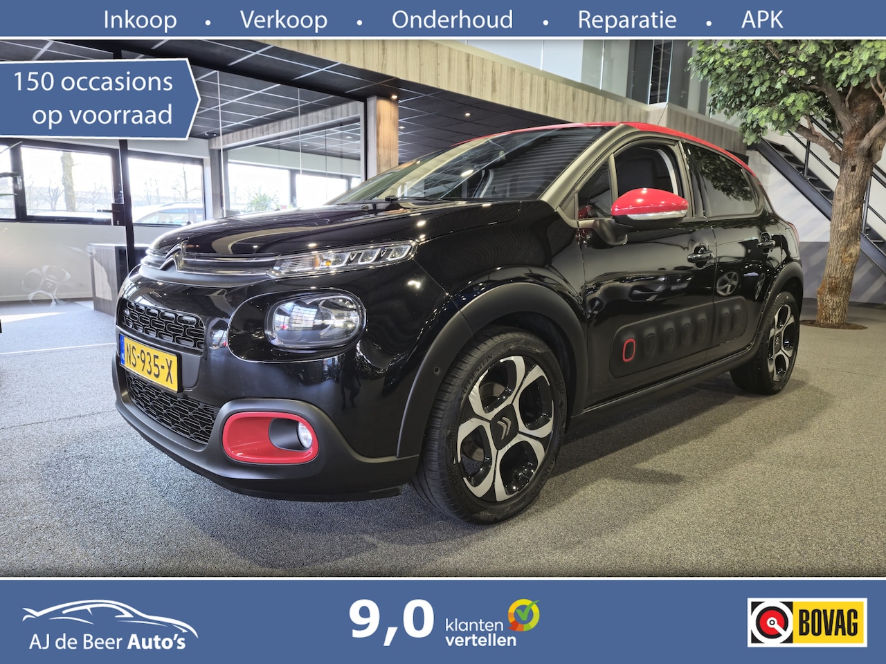 Citroën C3 - 1.2 110Pk Shine Navi | Camera | Clima Airco | Dodehoek | DAB - AutoWereld.nl