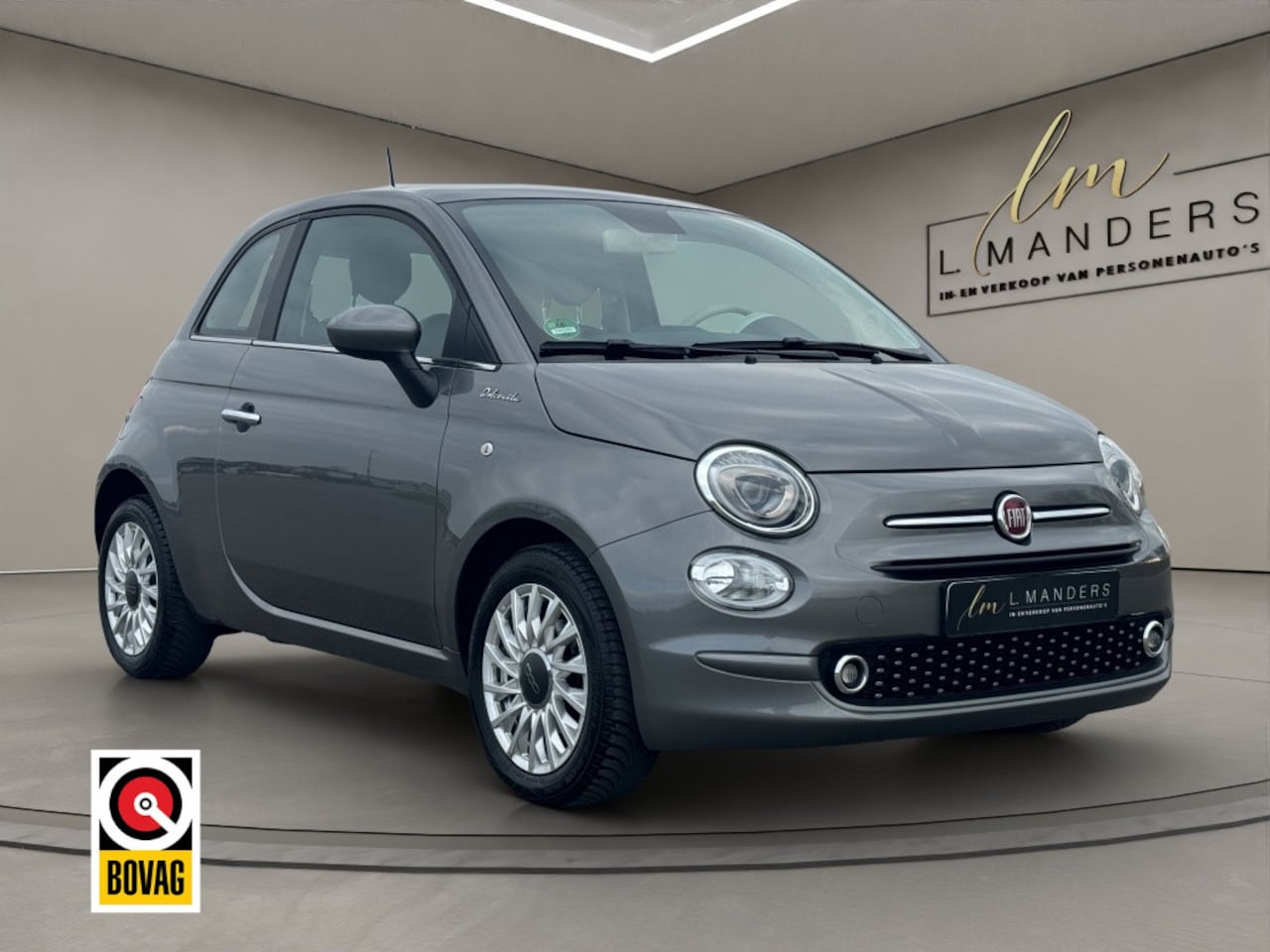 Fiat 500 - 1.0 Hybrid Dolcevita 2022 GRIJS | Panoramadak | Climate Control - AutoWereld.nl