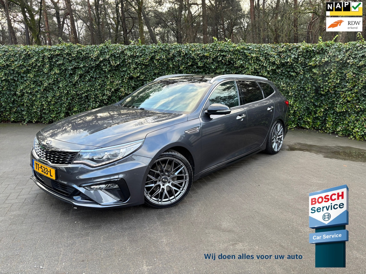 Kia Optima Sportswagon - 1.6 T-GDI GT-Line | BOMVOL | Leder | Pano | Elektr stoelen | LED Adaptief | 360Camera - AutoWereld.nl