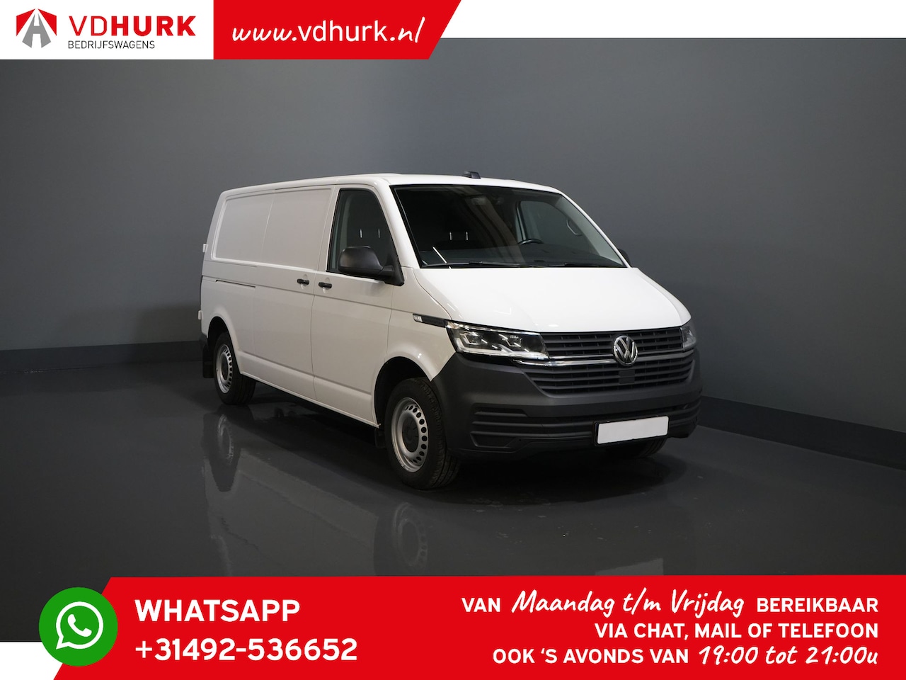 Volkswagen Transporter - Volkswagen Transporter T6.1 2.0 TDI 150 pk DSG Aut. L2 2x Schuifdeur/ LED/ Stoelverw./ Sta - AutoWereld.nl