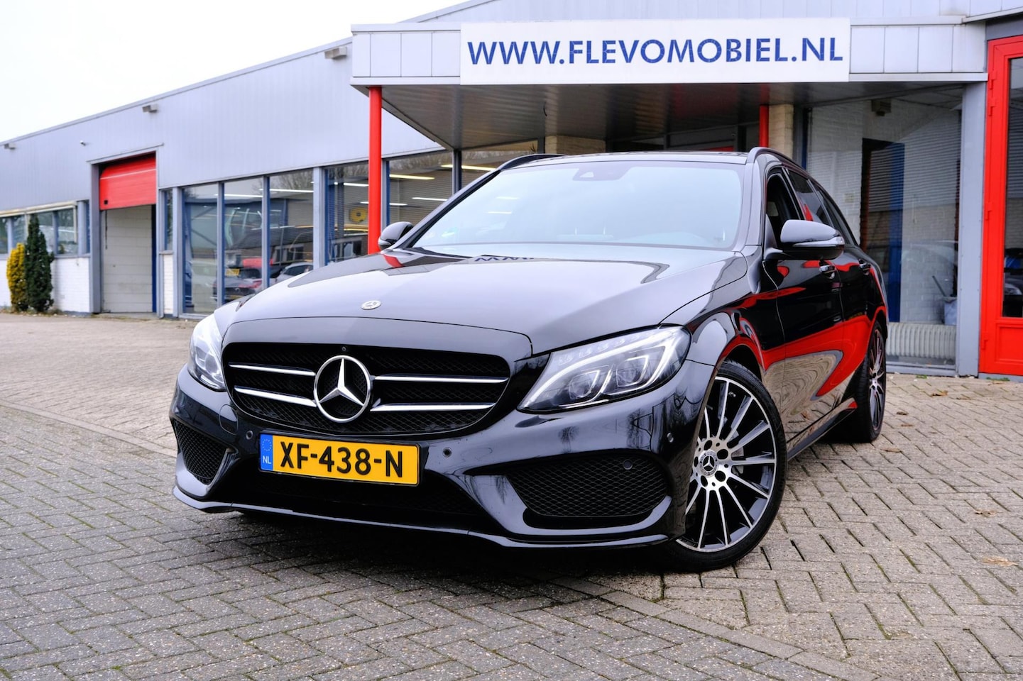 Mercedes-Benz C-klasse Estate - 180 AMG Sport Edition Premium Plus Aut. Pano|Burmester|1e Eig|Leder|LMV|360cam|Enz! - AutoWereld.nl