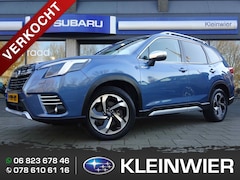 Subaru Forester - 2.0i e-BOXER 150pk CVT Premium | Zwart/Bruin Leder | Pano | Navi | 5 jaar fabrieks garanti