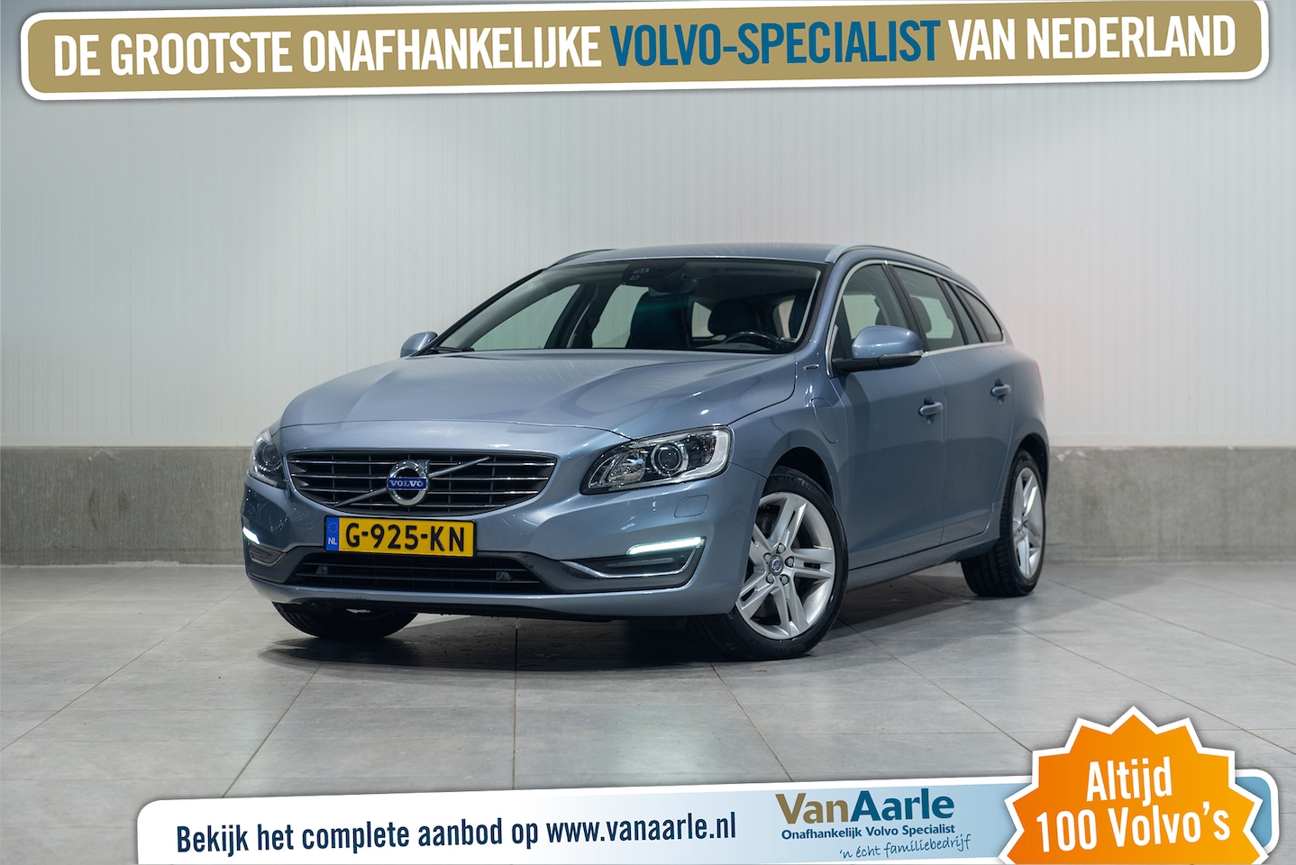 Volvo V60 - D5 Aut. PIH Leder Trekhaak 163pk - AutoWereld.nl