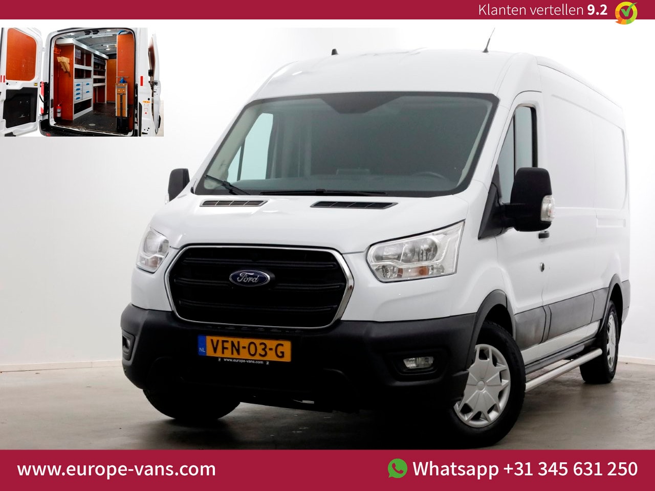 Ford Transit - 350 2.0 TDCI 130pk L3H2 Trend Navi/Camera/Inrichting 03-2020 - AutoWereld.nl