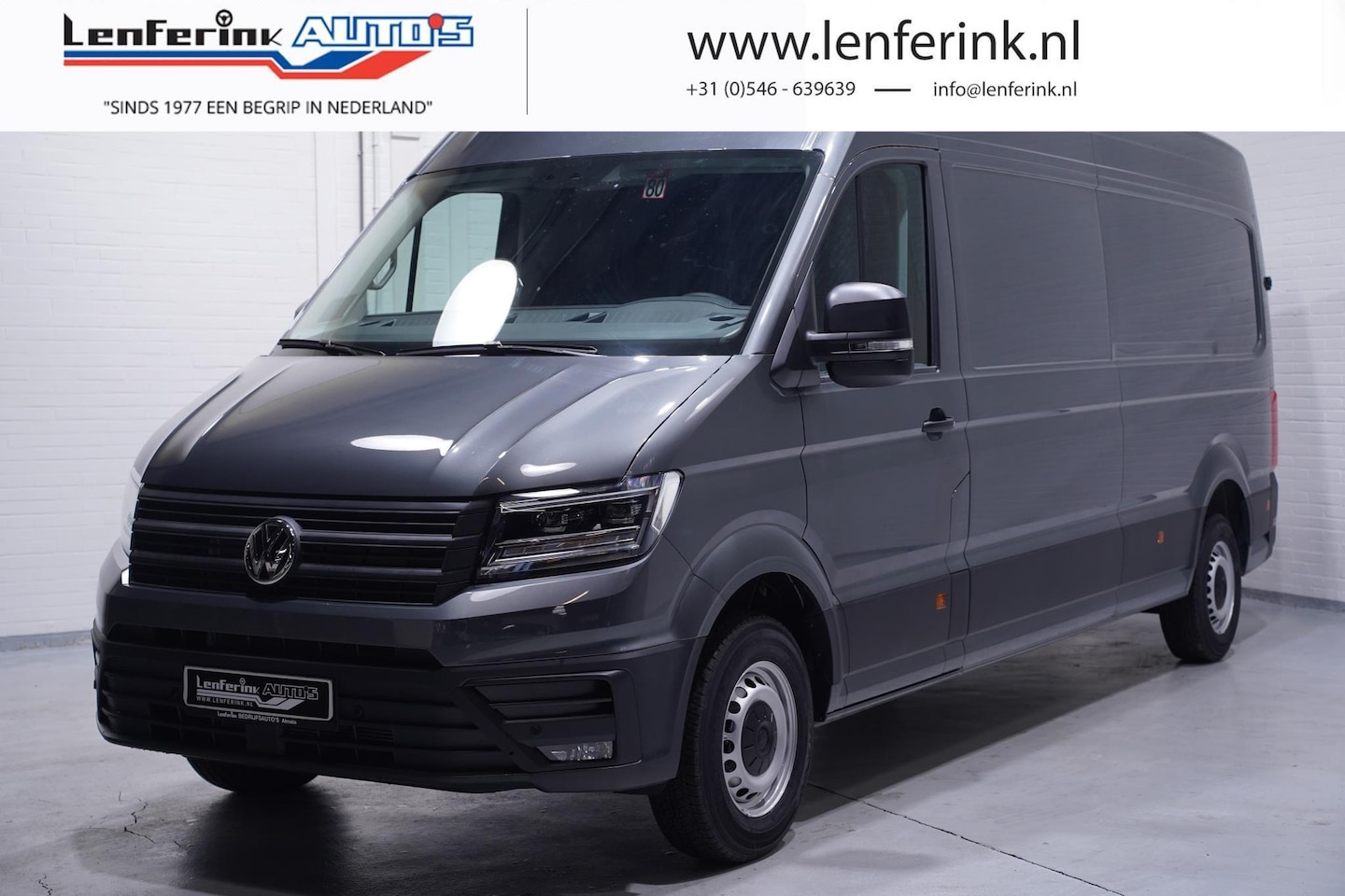 Volkswagen Crafter - 2.0 TDI 177 pk L4H3 Navi, Camera, LED Koplampen Geveerde Stoel, Cruise Control, 3- Zits, N - AutoWereld.nl