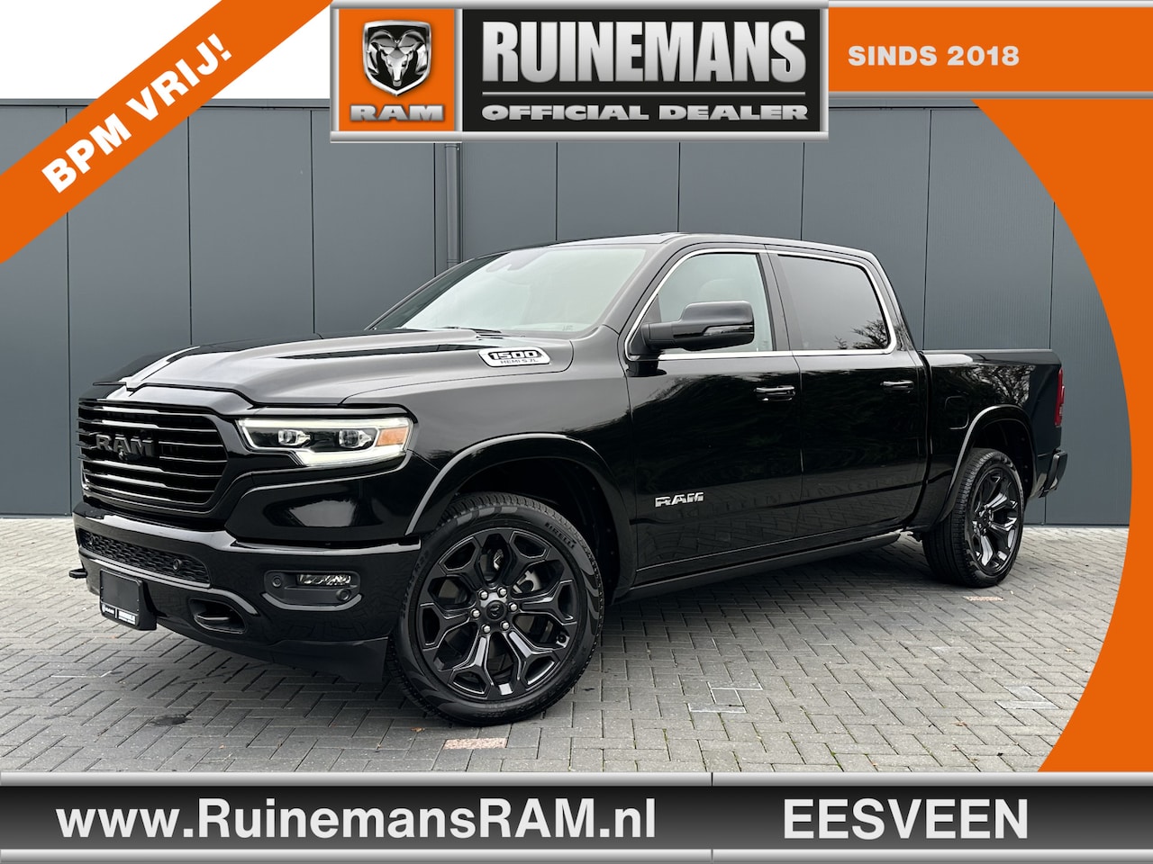 Dodge Ram 1500 - 5.7 V8 HEMI 400 PK / LONGHORN / HEADUP / RIJKLAAR INCL LPG-G3 / 360 CAMERA / LUCHTVERING / - AutoWereld.nl