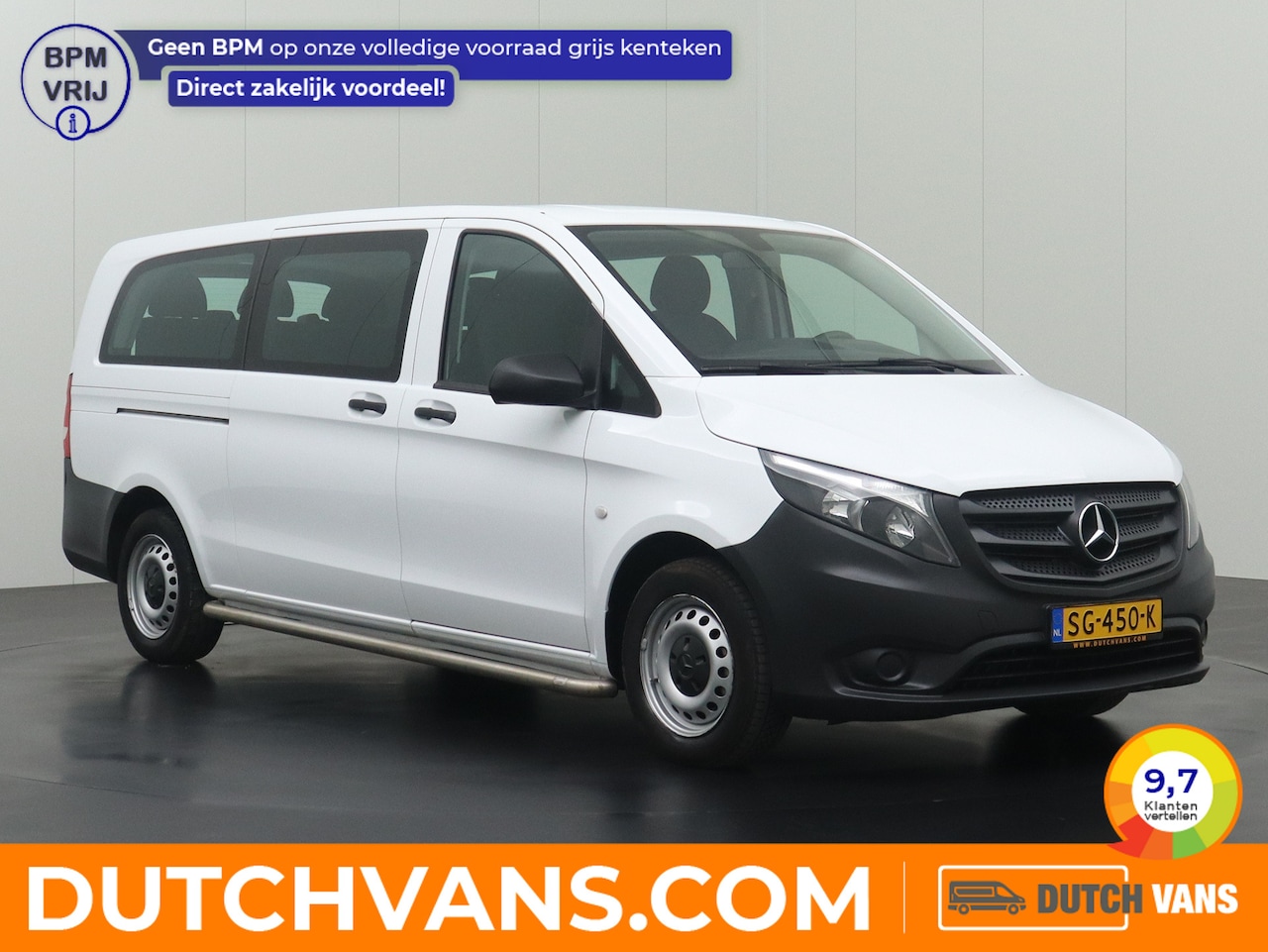 Mercedes-Benz Vito - 9-Persoons Personenbus | Kombi Extra Lang 2-2-2-3 Stoelopstelling | Airco - AutoWereld.nl