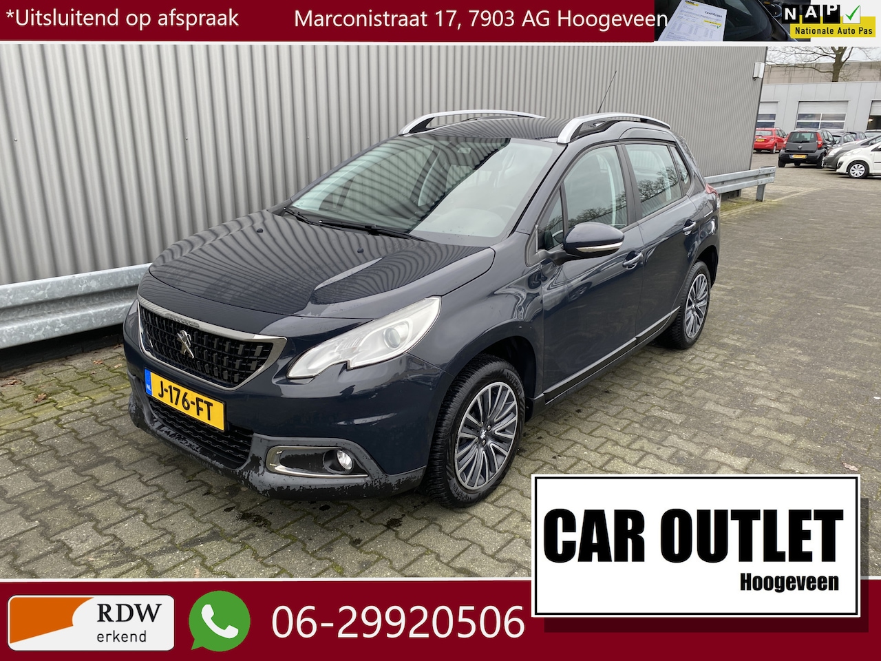 Peugeot 2008 - 1.2 PureTech Active AUTOMAAT, 84Dkm. A/C, CC, LM, Trekh, nw. APK – Inruil Mogelijk – - AutoWereld.nl