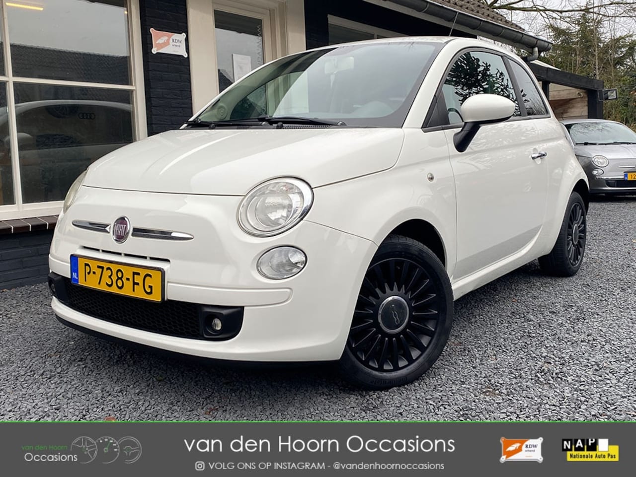 Fiat 500 - 1.2 Lounge CLIMA | HALFLEDER | NW APK | LM VELGEN - AutoWereld.nl