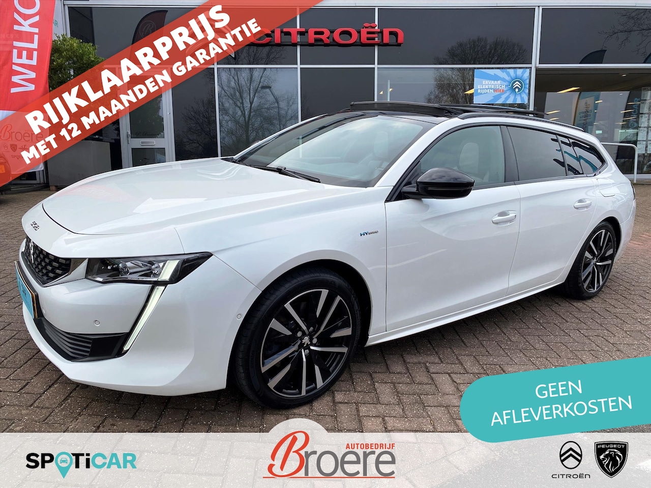 Peugeot 508 SW - 1.6 Plug-in Hybrid 225pk e-EAT8 GT | panoramadak, adaptive cruise, elek. klep, 18 inch vel - AutoWereld.nl