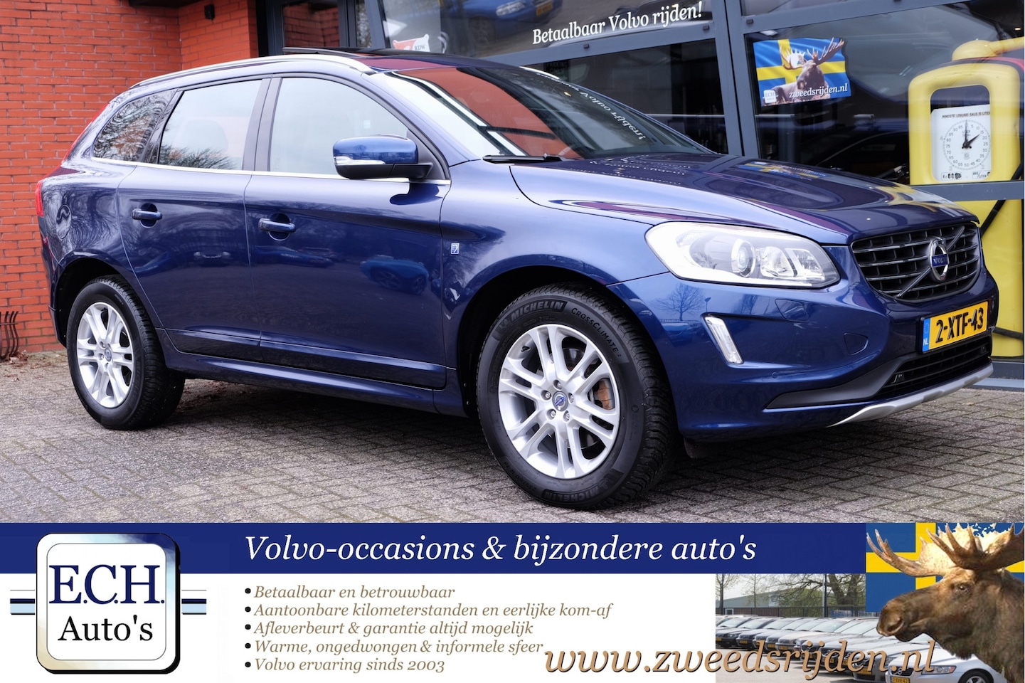 Volvo XC60 - 2.0 D4 181 pk Aut. Ocean Race, Panoramadak, Leer, Trekhaak - AutoWereld.nl