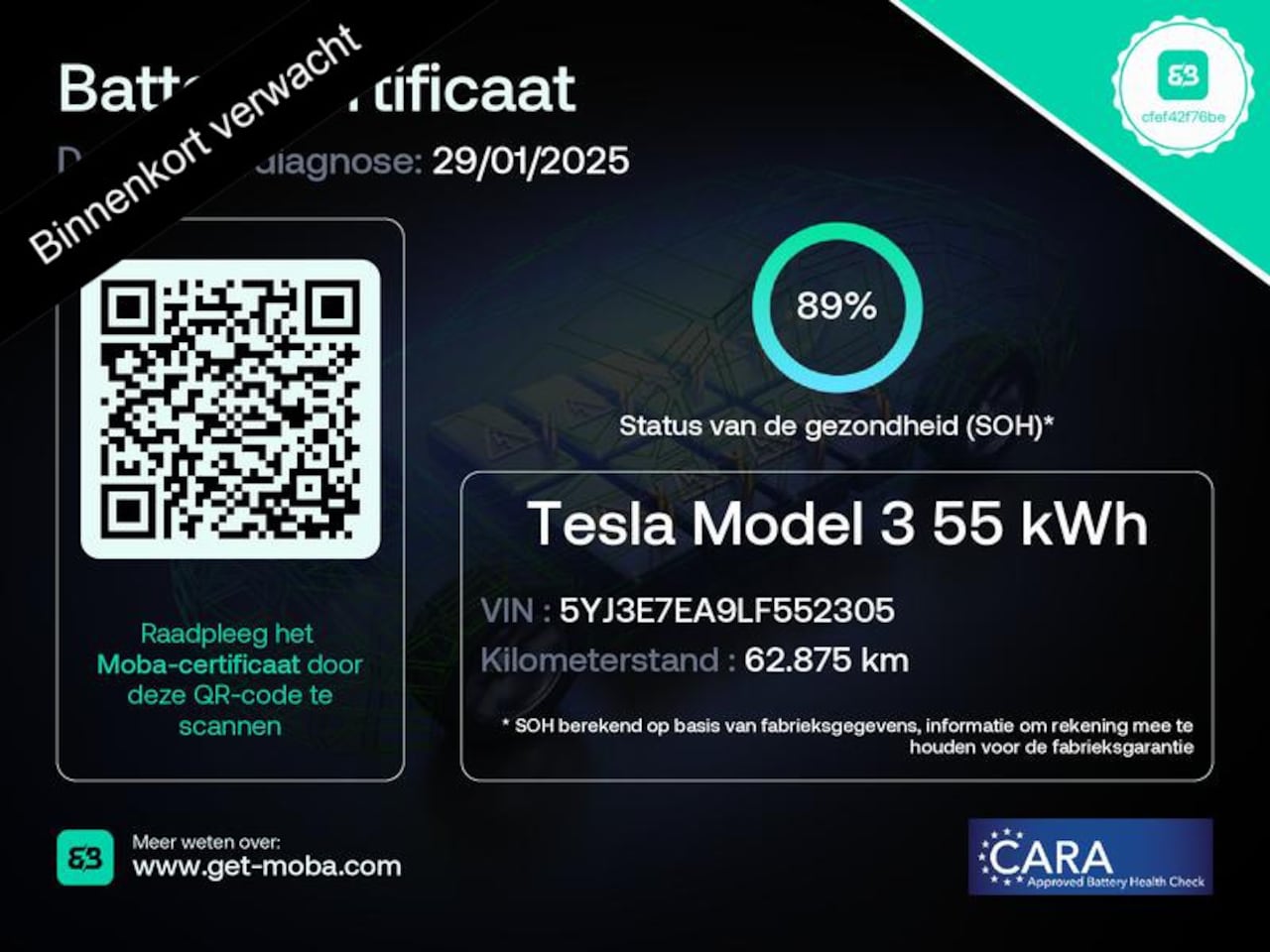 Tesla Model 3 - STD RANGE-PLUS 239 PK ACCUTEST 89%! WLTP 358 KM ! LEDER INTERIEUR PANODAK. SLECHTS 62.000 - AutoWereld.nl