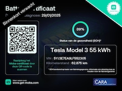 Tesla Model 3 - STD RANGE-PLUS 239 PK ACCUTEST 89% WLTP 358 KM LEDER INTERIEUR PANODAK. SLECHTS 62.000 KM