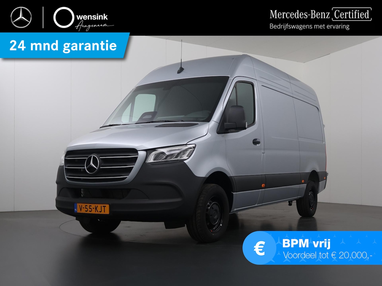 Mercedes-Benz Sprinter - 319 CDI Aut. | L2 H2 Pro | 3500 KG AHW | Navigatie | Parkeercamera | Stoelverwarming | Key - AutoWereld.nl