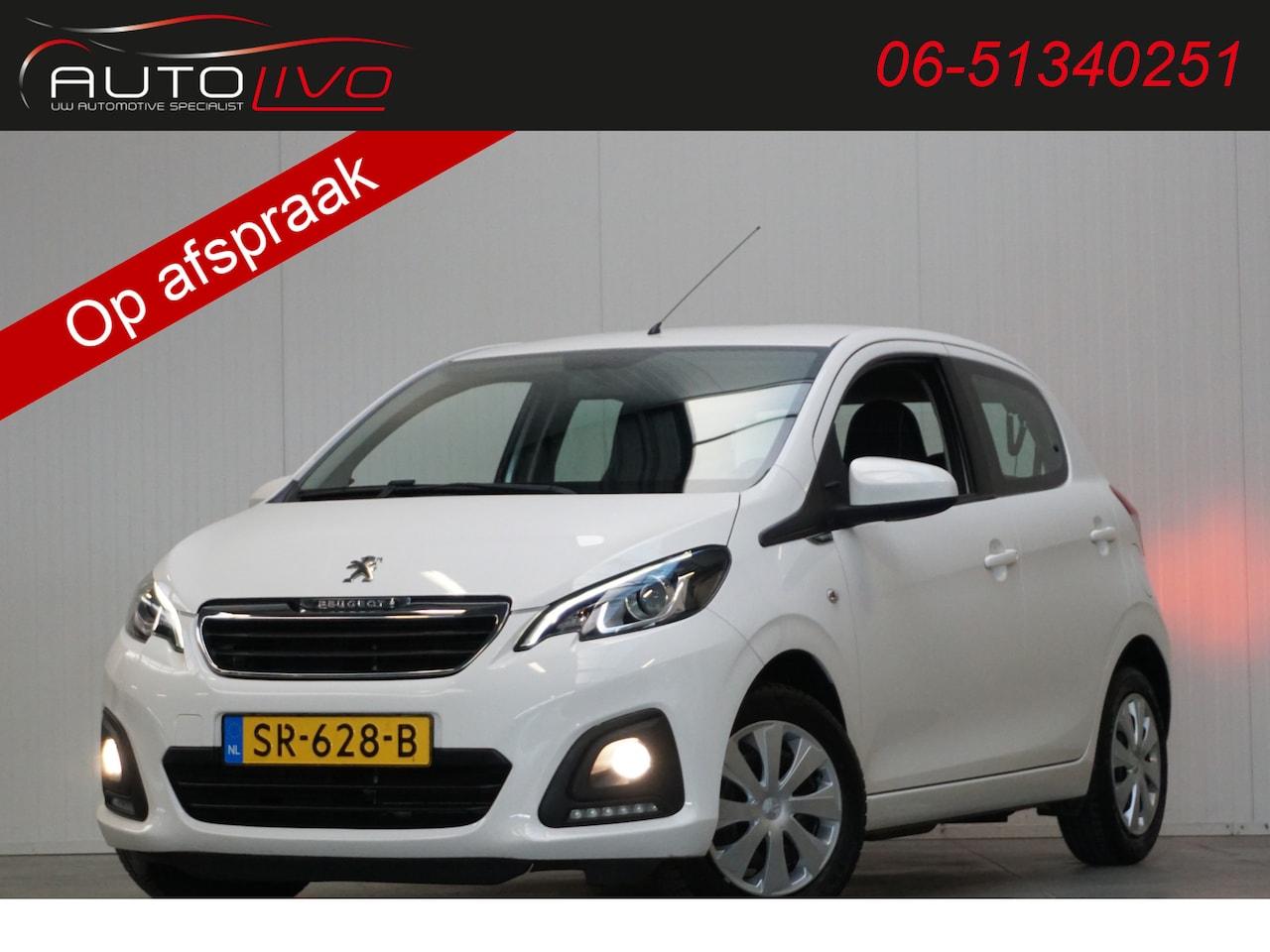 Peugeot 108 - 1.0 e-VTi Active NL AUTO! 5 DRS! AIRCO EL. RAMEN LED etc. - AutoWereld.nl