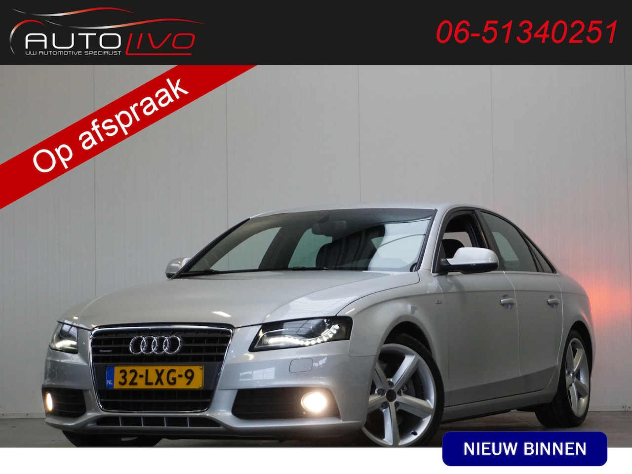 Audi A4 Limousine - 2.0 TFSI quattro Pro Line S Line NL AUTO! 211 PK! AUTOMAAT! HEEL NETJES! - AutoWereld.nl