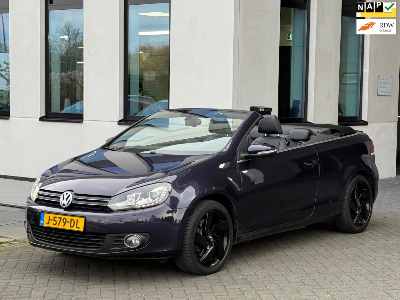 Volkswagen Golf Cabriolet - 1.4 TSI 1.4 TSI, lederen sportinterieur, navigatie, stoelverwarming - AutoWereld.nl