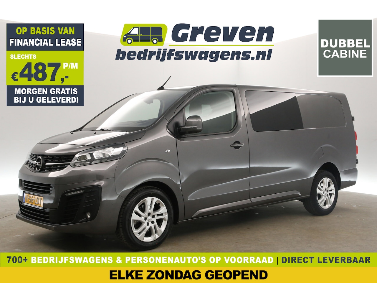 Opel Vivaro - 2.0 CDTI L3H1 | MARGE! | Dubbele Cabine 6 Persoons | 150PK 360Camera Airco LED Cruise Carp - AutoWereld.nl