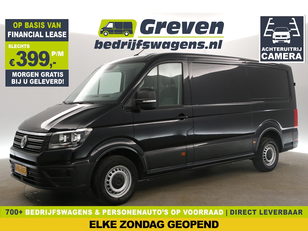 Volkswagen Crafter - 2.0 TDI L3H2 140PK 3000KG Trekgew. Airco Camera Cruise Carplay Trekhaak 3 Persoons - AutoWereld.nl