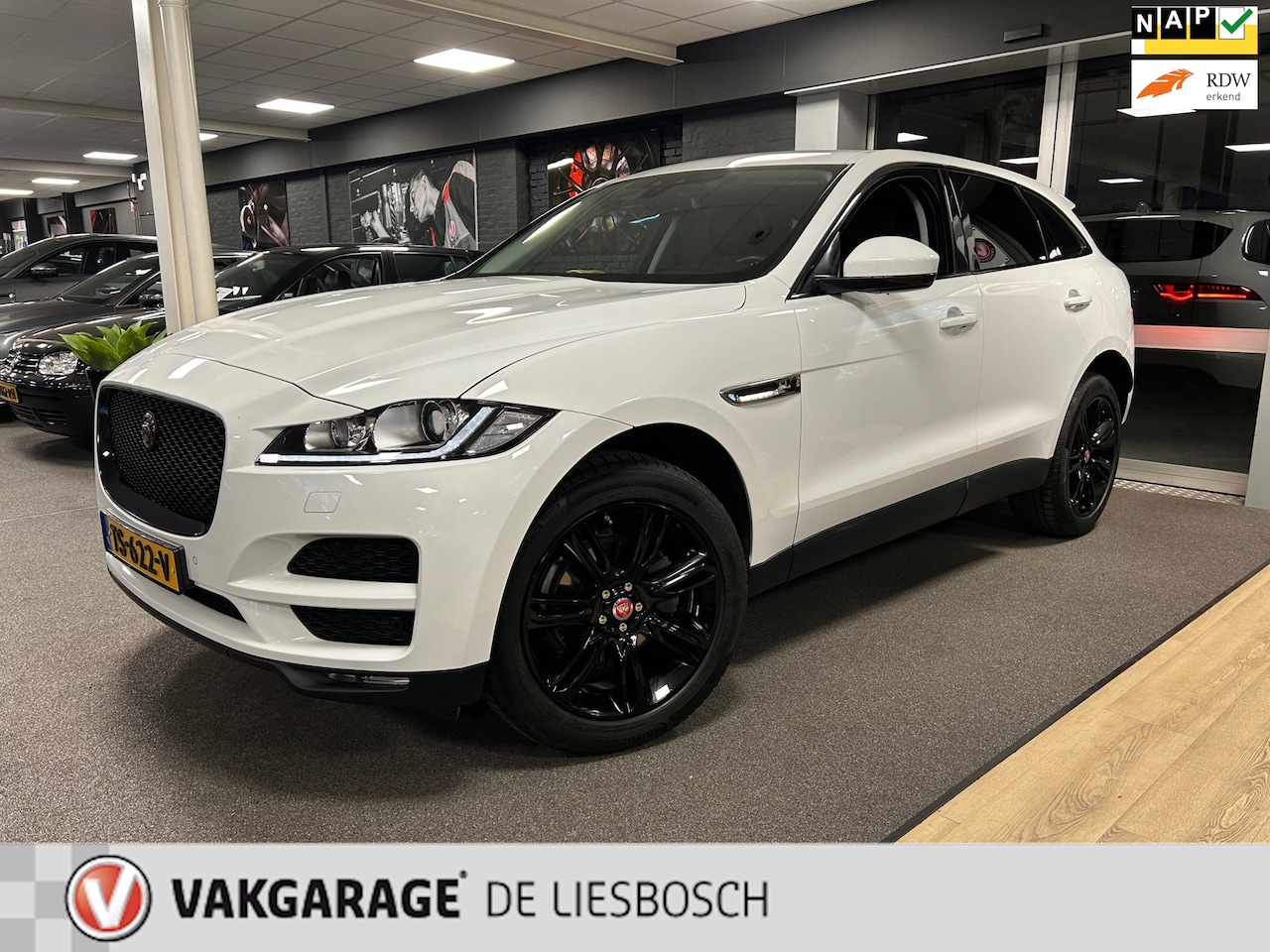 Jaguar F-Pace - 2.0 Prestige AWD 25t / leder / navigatie / camera / led / stoelverwarming / 20 inch - AutoWereld.nl