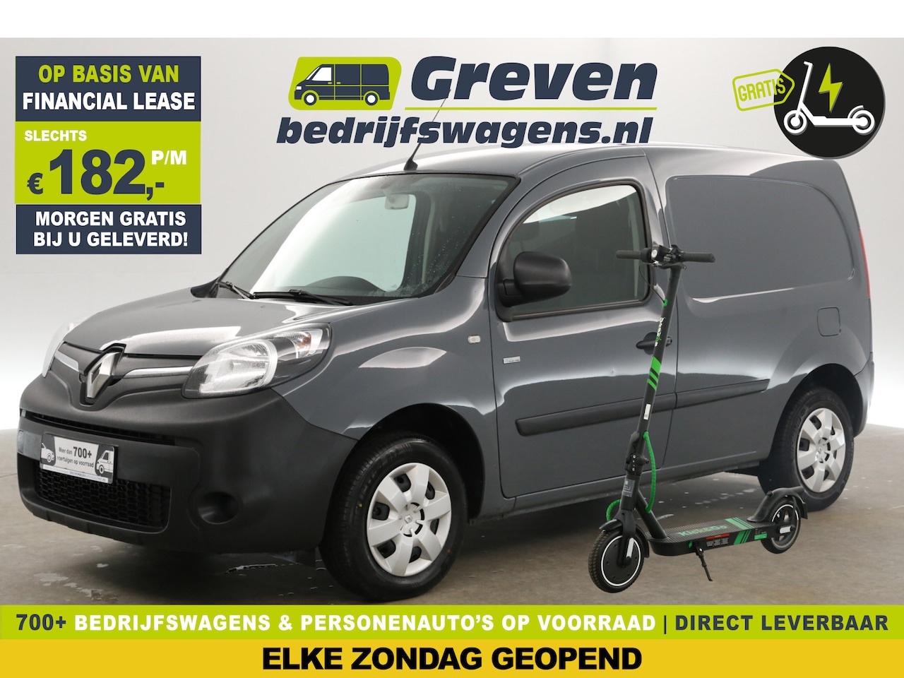 Renault Kangoo - Z.E. L1H1 Koop-Accu | GRATIS E-Step! | Elektrisch Automaat Airco Camera Cruise Navi PDC El - AutoWereld.nl