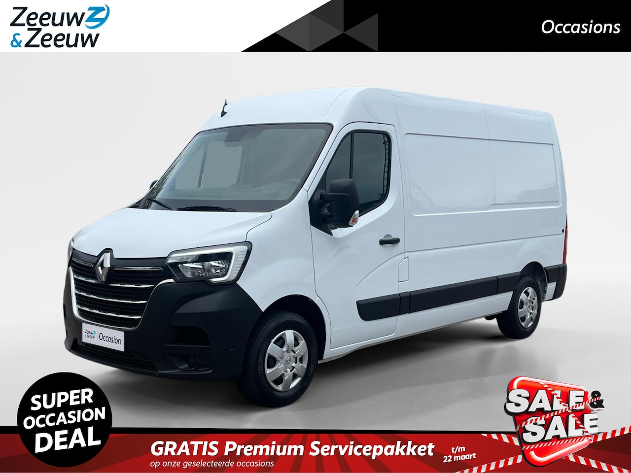 Renault Master - T33 2.3 dCi 135 L2H2 Work Edition *Navi+Camera*Airco*Passagiersbank*Parkeersensoren*Cruise - AutoWereld.nl