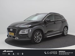 Hyundai Kona - 1.6 GDI HEV Premium / Trekhaak / Lederen bekleding / Dealer onderhouden / Adaptieve Cruise