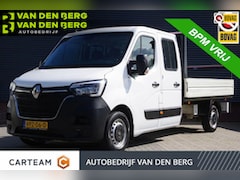 Renault Master - T35 2.3 dCi L3 OPEN LAADBAK, 150PK, DC-7P, AIRCO, TREKHAAK, DUBBELE CABINE, PICK-UP, OPENL