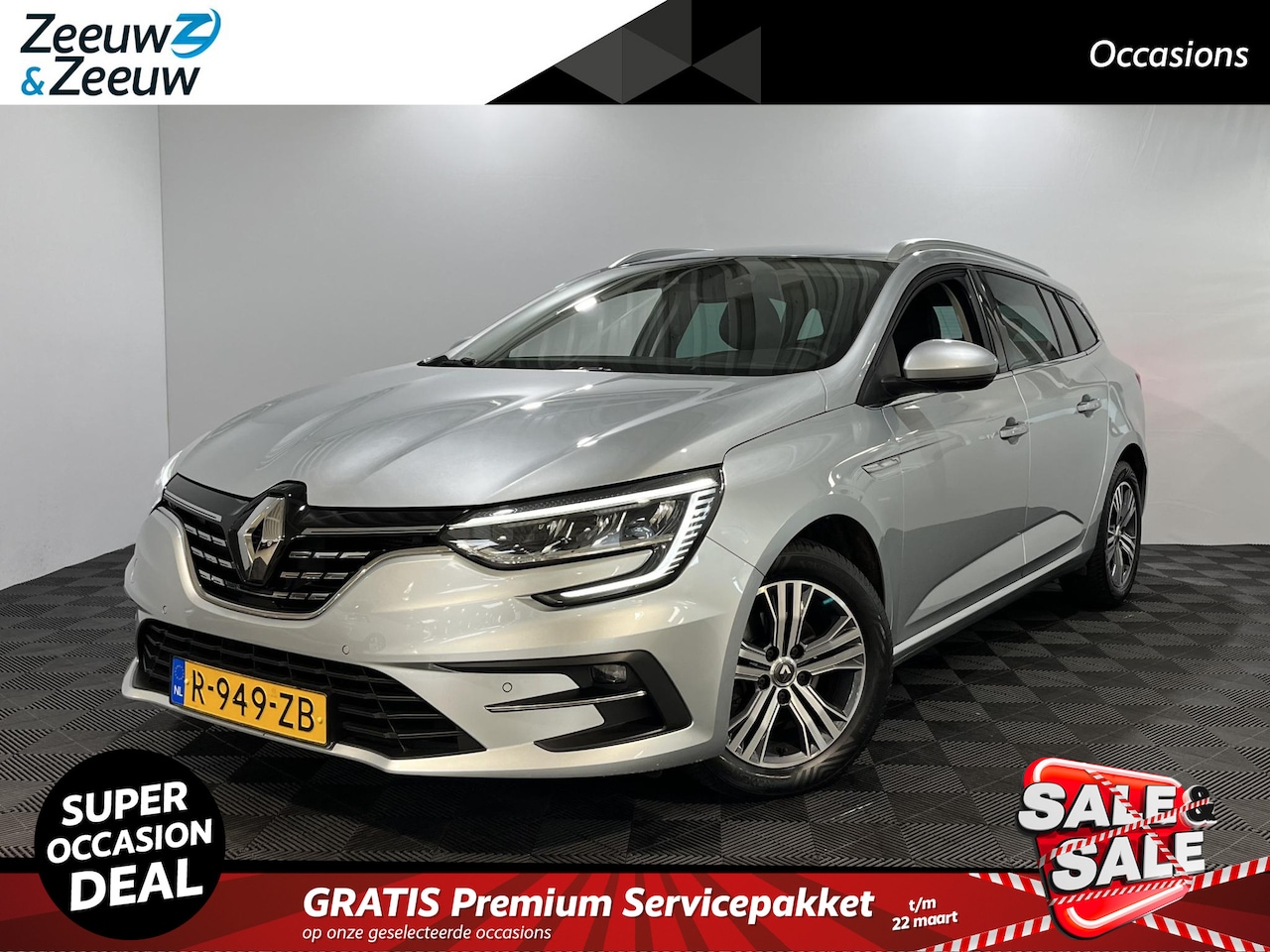 Renault Mégane Estate - 140PK TCe Intens | 1e eigenaar | Trekhaak (1700KG) | Navi | Climate Control | Licht & Rege - AutoWereld.nl