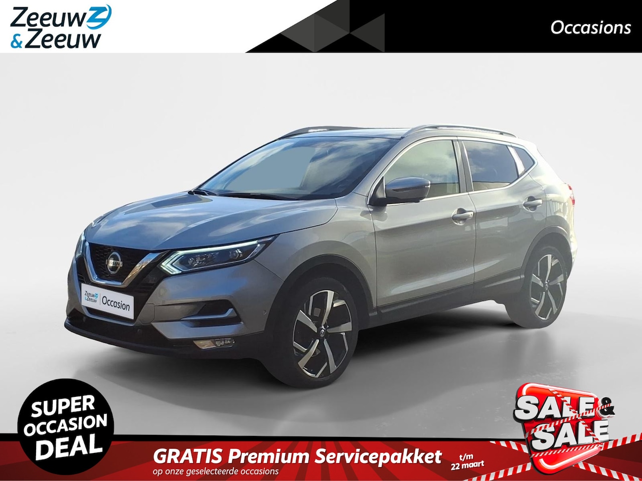 Nissan Qashqai - 1.3 DIG-T Tekna + Panorama-dak | Navigatie | 360 - AutoWereld.nl