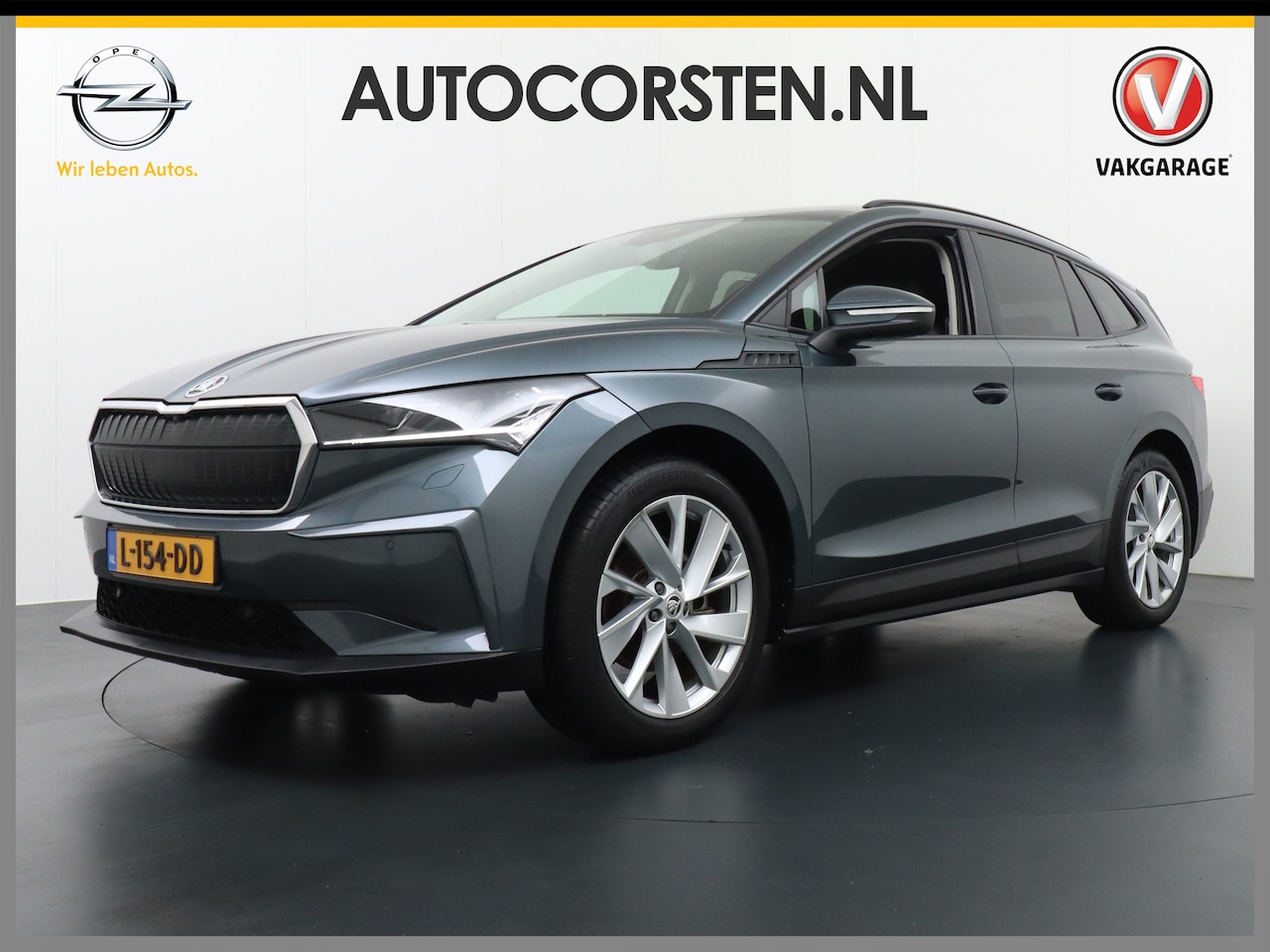 Skoda Enyaq iV - 60 First Edition Apple Carplay Android Auto Navi Ecc Elec.Stoel met memory Adaptieve Cruis - AutoWereld.nl