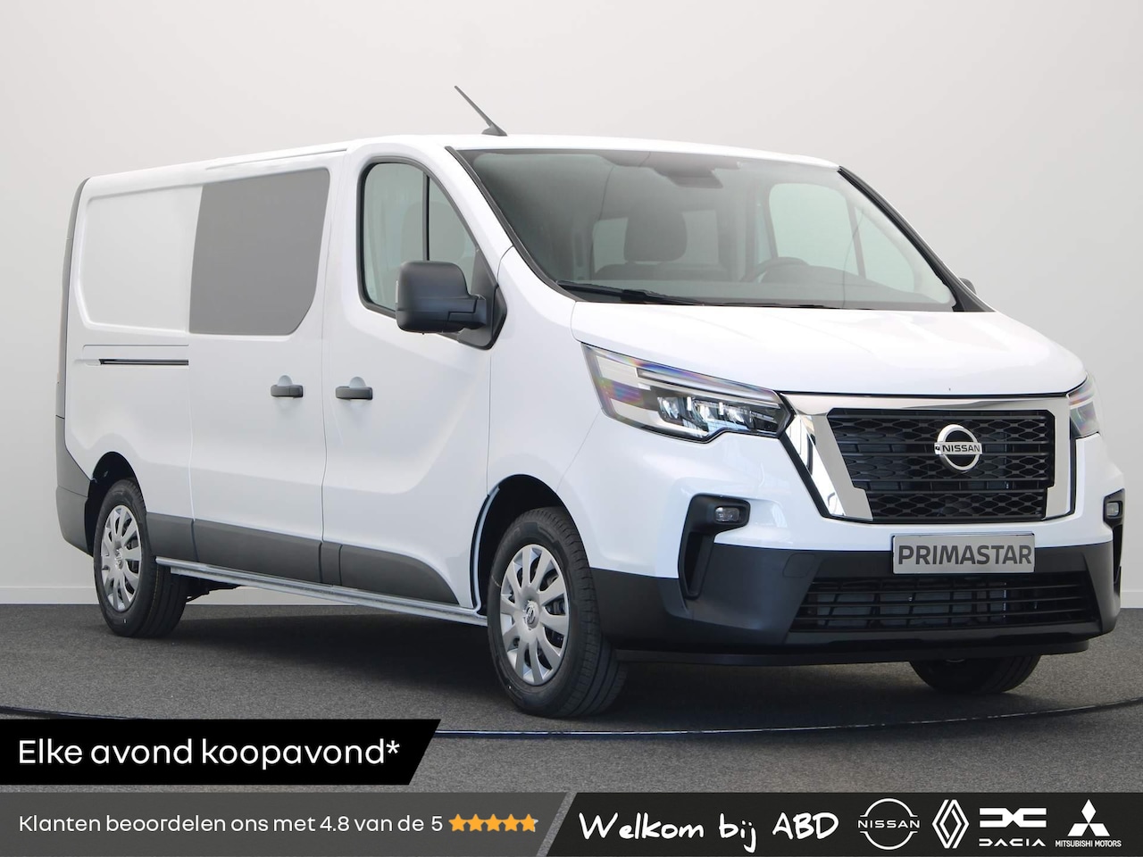 Nissan Primastar - 2.0 dCi 170pk L2H1 N-Connecta | Dubbele Cabine | 0% Lease | Achteruitrijcamera | 5 Jaar Fa - AutoWereld.nl