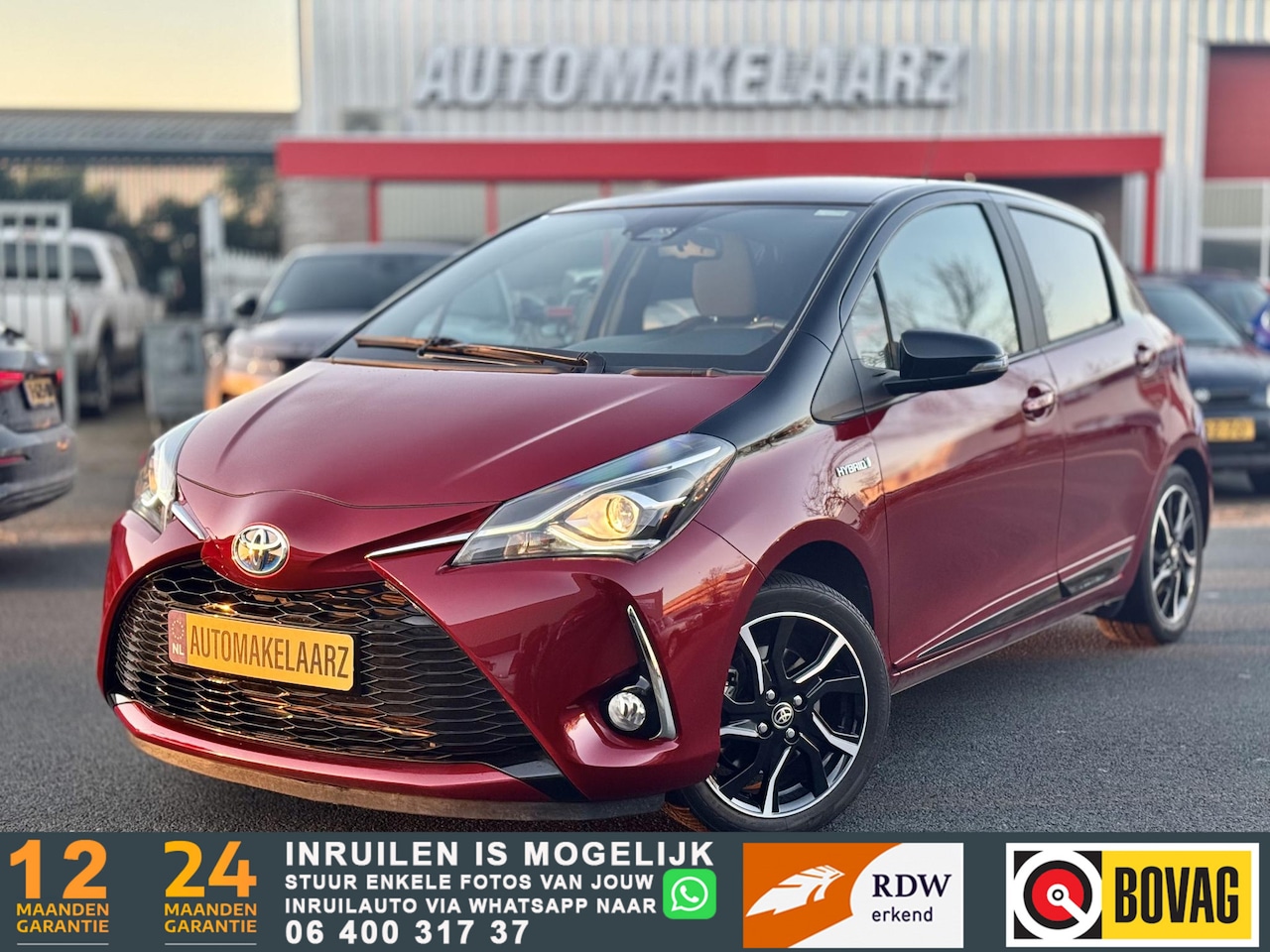 Toyota Yaris - 1.5 Hybrid Bi-Tone ZGA NIEUW 100% DEALER ONDERHOUD - AutoWereld.nl