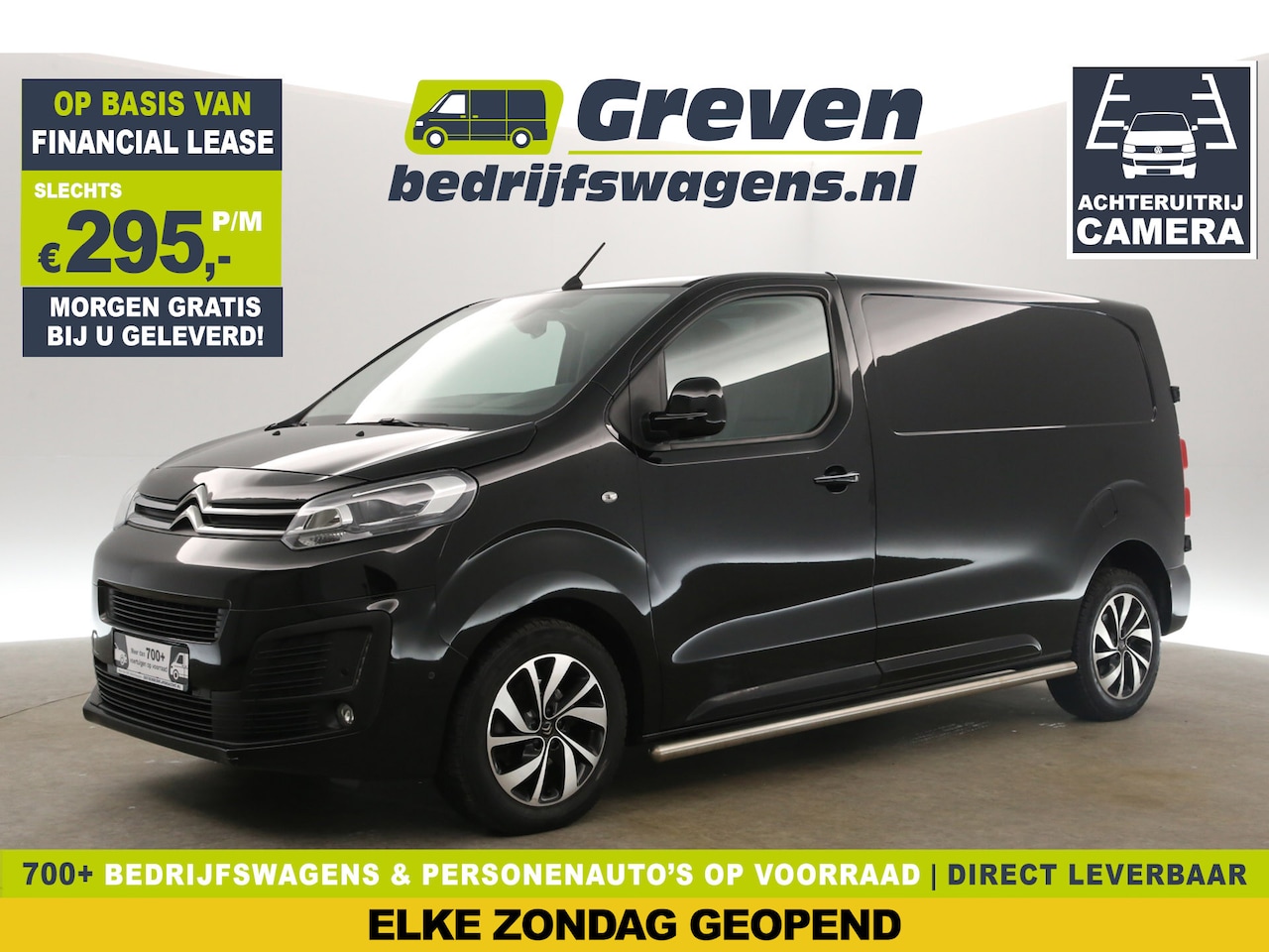 Citroën Jumpy - 2.0 L2H1 Airco 360Camera Cruise Carplay LED Stoelverwarming 3 Persoons 17''LMV Sidebars - AutoWereld.nl