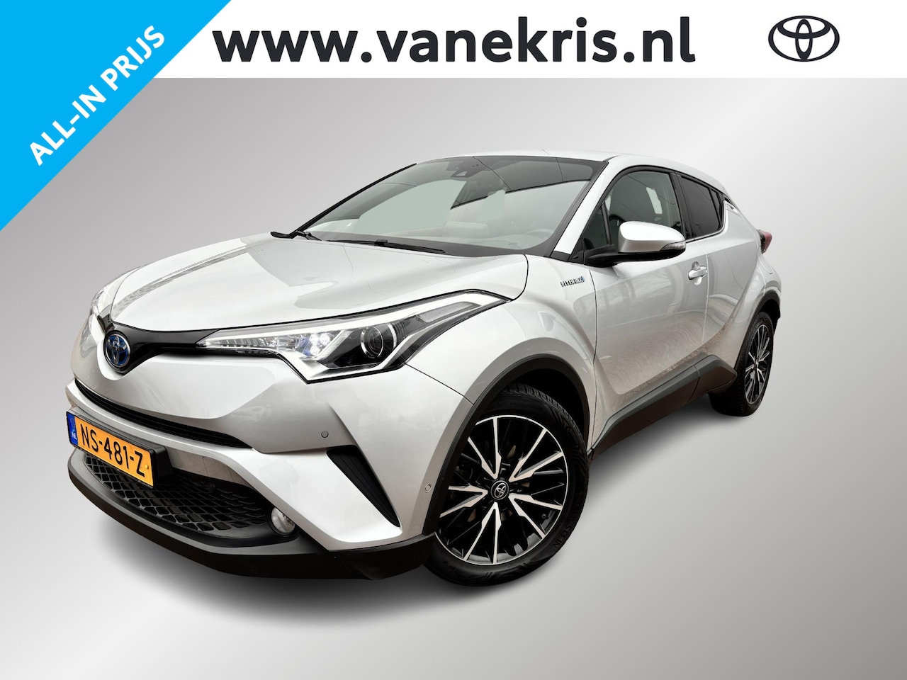 Toyota C-HR - 1.8 Hybrid Executive Automaat,Navi, Trekhaak ,Allseason banden, Stoelverwarming, 1/2 leder - AutoWereld.nl