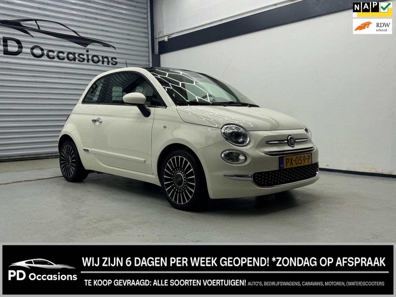 Fiat 500 - 0.9 TwinAir Turbo Lounge - Pano - Airco - Grote radio - LM Velgen - AutoWereld.nl